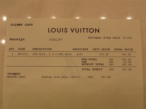 facturacion louis vuitton